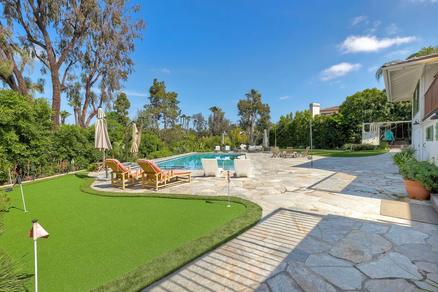 Backyard view at Casa La Granada